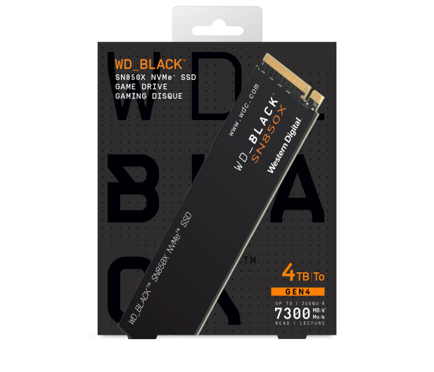Sandisk 4TB M.2 PCIe Gen4 NVMe Black SN850X - 1073279 - zdjęcie 3